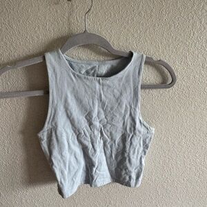 Aeropostale Blue Sleeveless Crop Tank Top